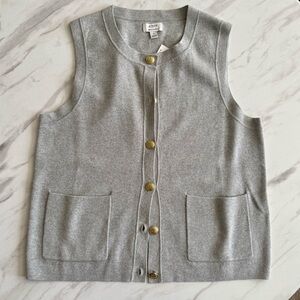 NWT J Crew Factory Cotton Sweater Vest
